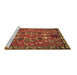 Sideview of Machine Washable Animal Brown Traditional Rug, wshtr125brn