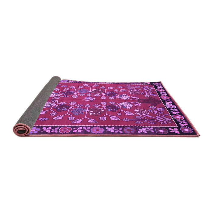 Sideview of Animal Purple Traditional Rug, tr125pur