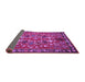 Sideview of Animal Purple Traditional Rug, tr125pur