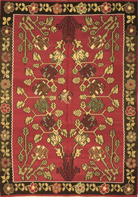 Animal Brown Traditional Rug, tr125brn