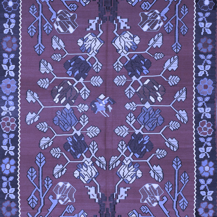 Animal Blue Traditional Rug, tr125blu