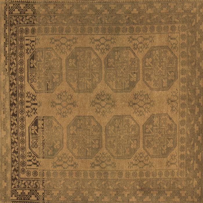 Square Machine Washable Persian Brown Traditional Rug, wshtr1260brn