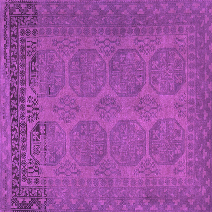 Square Machine Washable Persian Purple Traditional Area Rugs, wshtr1260pur