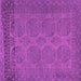 Square Persian Purple Traditional Rug, tr1260pur