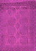 Machine Washable Persian Pink Traditional Rug, wshtr1260pnk