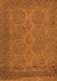 Serging Thickness of Machine Washable Persian Orange Traditional Area Rugs, wshtr1260org