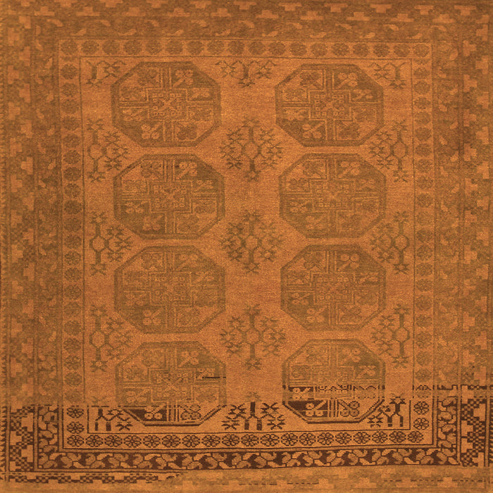 Serging Thickness of Persian Orange Traditional Rug, tr1260org