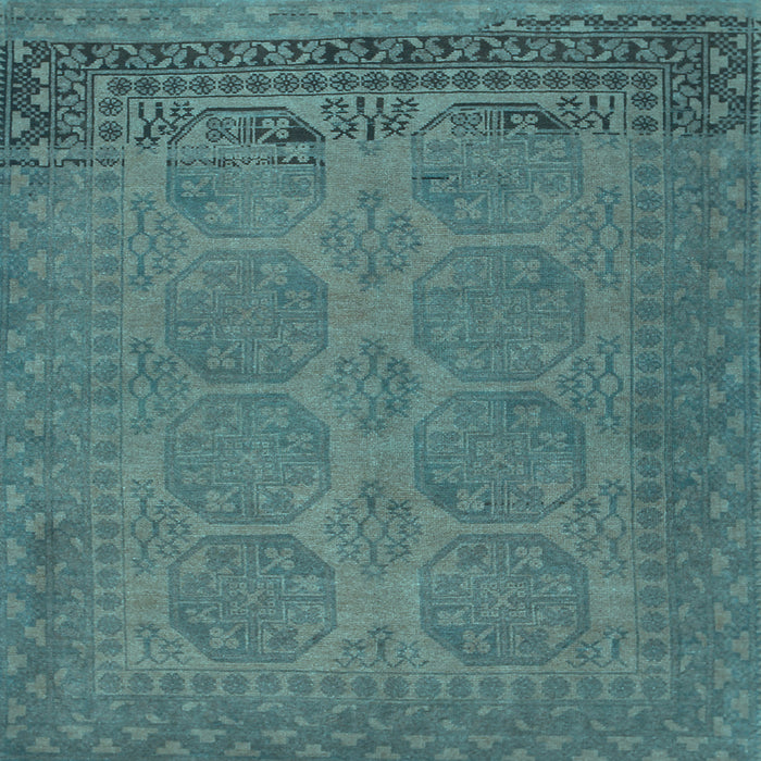 Square Machine Washable Persian Light Blue Traditional Rug, wshtr1260lblu