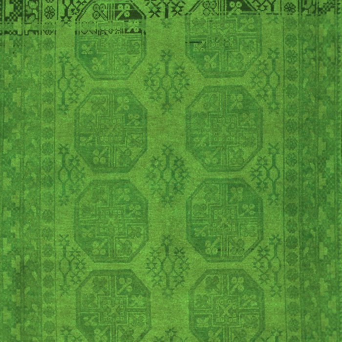 Serging Thickness of Machine Washable Persian Green Traditional Area Rugs, wshtr1260grn