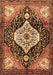 Machine Washable Persian Brown Traditional Rug, wshtr1261brn