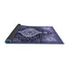 Sideview of Persian Blue Traditional Rug, tr1261blu