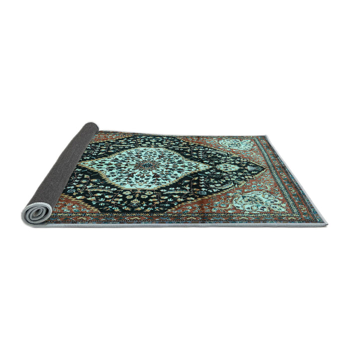 Sideview of Persian Light Blue Traditional Rug, tr1261lblu