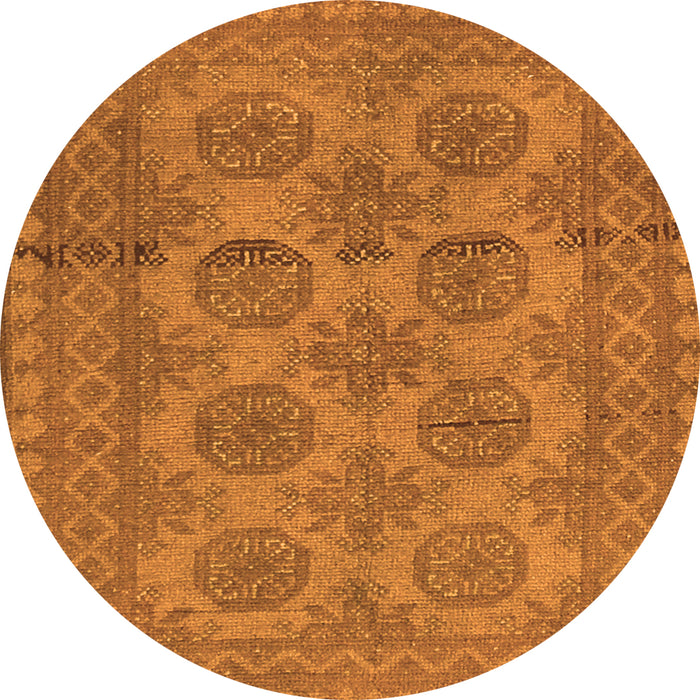 Machine Washable Persian Orange Traditional Area Rugs, wshtr1262org