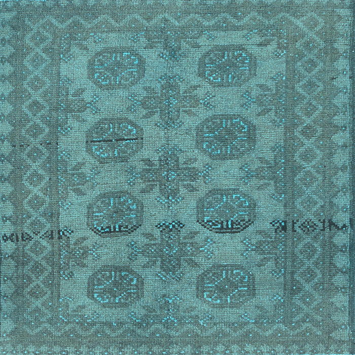 Square Machine Washable Persian Light Blue Traditional Rug, wshtr1262lblu
