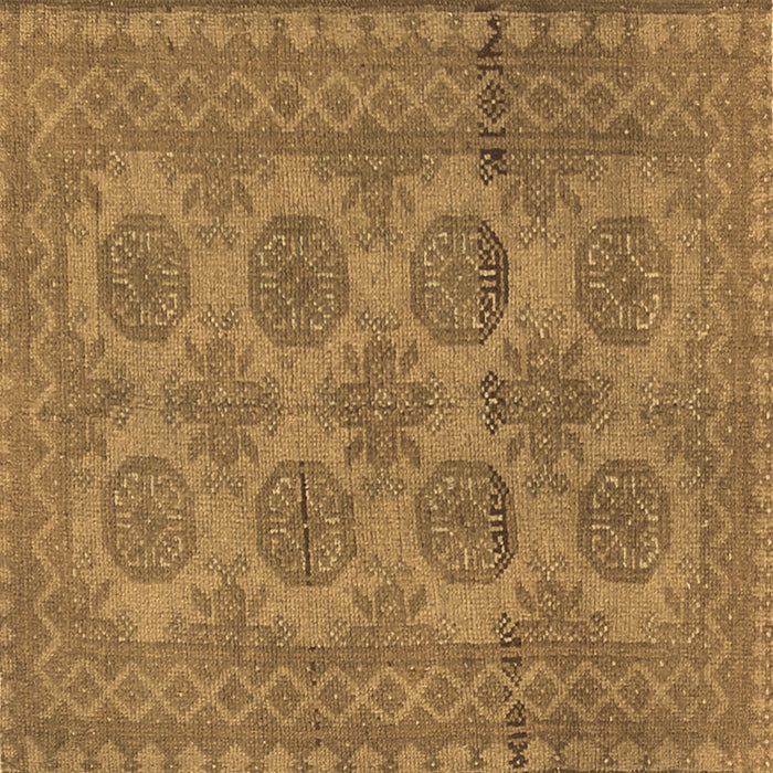 Square Persian Brown Traditional Rug, tr1262brn