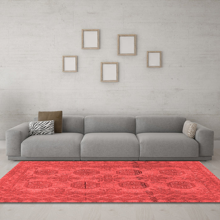 Traditional Red Washable Rugs