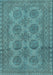 Persian Light Blue Traditional Rug, tr1262lblu