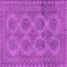 Square Persian Purple Traditional Rug, tr1262pur