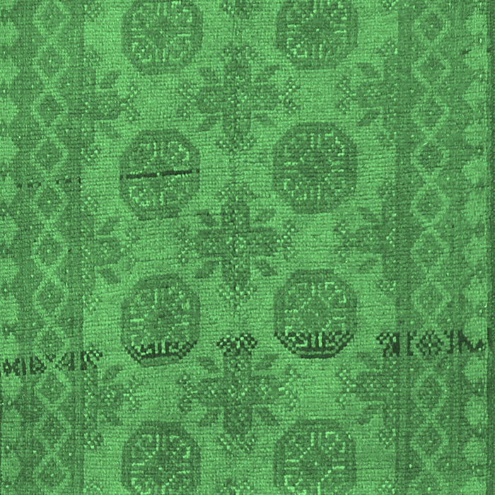Machine Washable Persian Emerald Green Traditional Area Rugs, wshtr1262emgrn