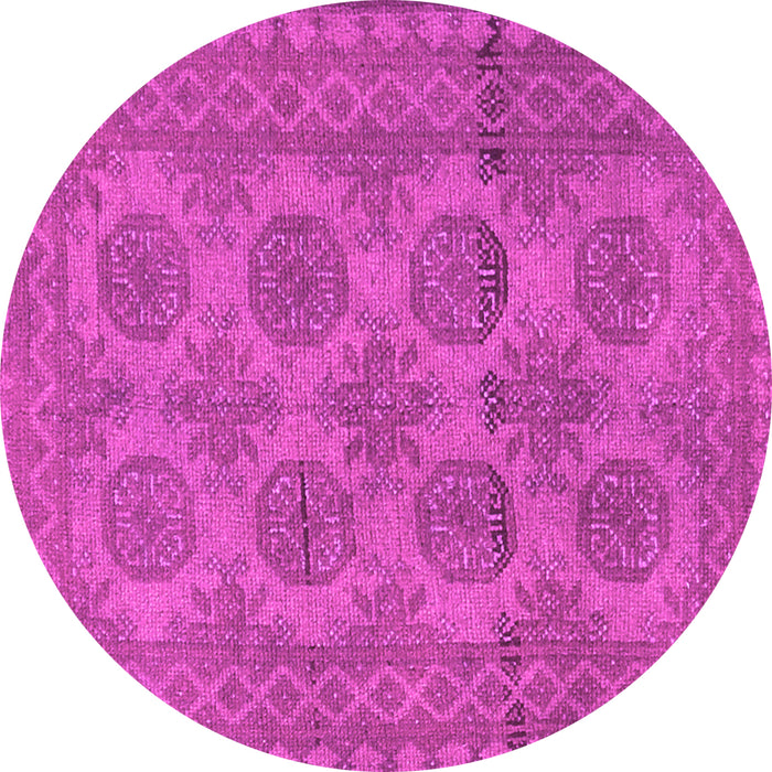 Round Persian Pink Traditional Rug, tr1262pnk