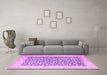 Machine Washable Persian Pink Traditional Rug in a Living Room, wshtr1263pnk