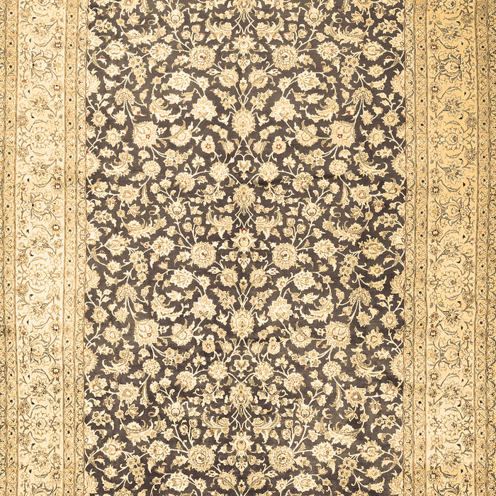 Machine Washable Persian Brown Traditional Rug, wshtr1263brn