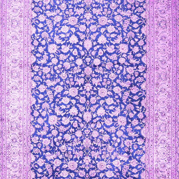 Machine Washable Persian Purple Traditional Area Rugs, wshtr1263pur