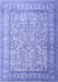 Machine Washable Persian Blue Traditional Rug, wshtr1264blu