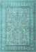 Machine Washable Persian Light Blue Traditional Rug, wshtr1264lblu