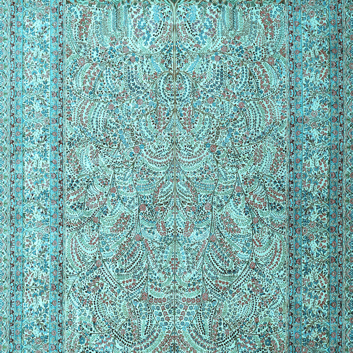 Machine Washable Persian Light Blue Traditional Rug, wshtr1264lblu