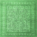 Square Persian Emerald Green Traditional Rug, tr1264emgrn