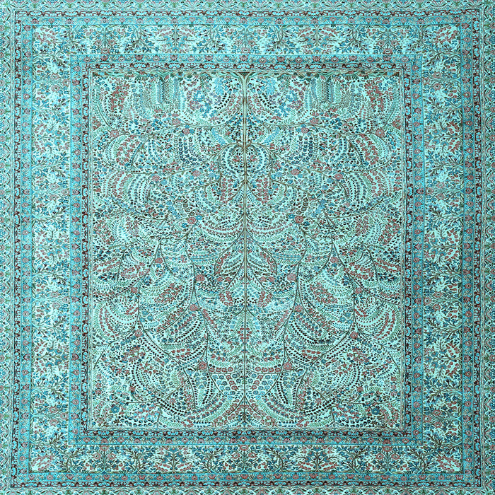 Square Persian Light Blue Traditional Rug, tr1264lblu