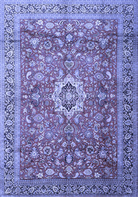 Medallion Blue Traditional Rug, tr1265blu