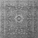 Serging Thickness of Medallion Gray Traditional Rug, tr1265gry