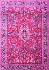 Medallion Pink Traditional Rug, tr1265pnk