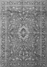 Medallion Gray Traditional Rug, tr1265gry