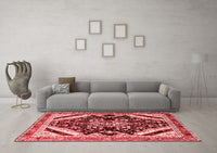 Machine Washable Persian Red Traditional Rug, wshtr1266red