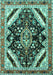 Persian Turquoise Traditional Rug, tr1266turq