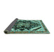 Sideview of Persian Turquoise Traditional Rug, tr1266turq