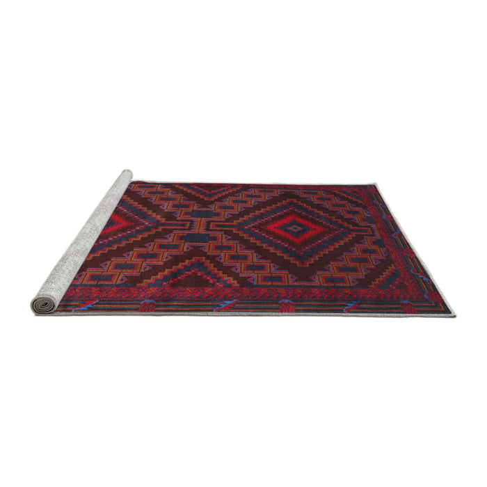 Sideview of Machine Washable Traditional Purple Rug, wshtr1267