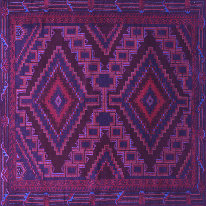 Square Persian Purple Traditional Rug, tr1267pur