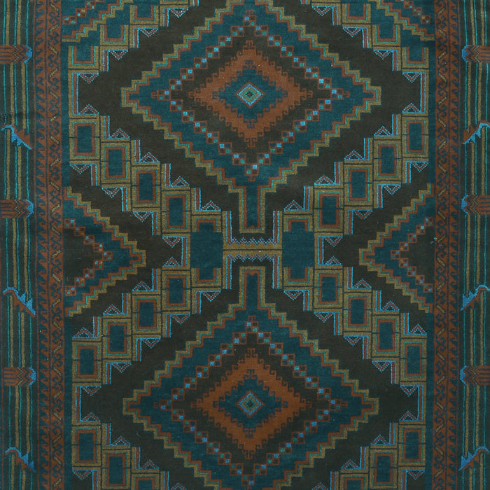 Machine Washable Persian Turquoise Traditional Area Rugs, wshtr1267turq