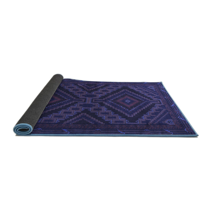 Sideview of Persian Blue Traditional Rug, tr1267blu