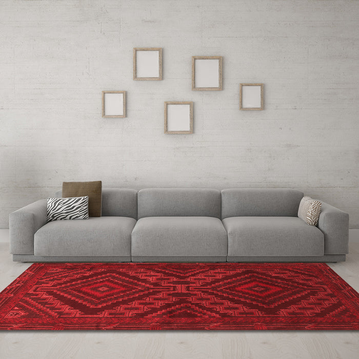 Traditional Red Washable Rugs