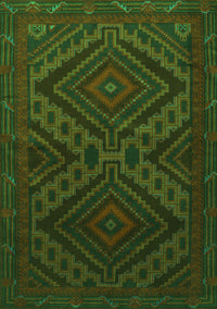 Persian Green Traditional Rug, tr1267grn