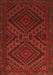 Serging Thickness of Machine Washable Persian Orange Traditional Area Rugs, wshtr1267org