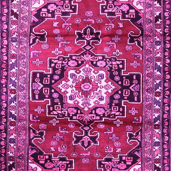 Medallion Pink Traditional Rug, tr1268pnk