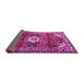 Sideview of Medallion Pink Traditional Rug, tr1268pnk