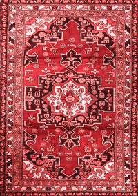 Medallion Red Traditional Rug, tr1268red