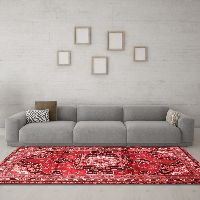 Traditional Red Washable Rugs
